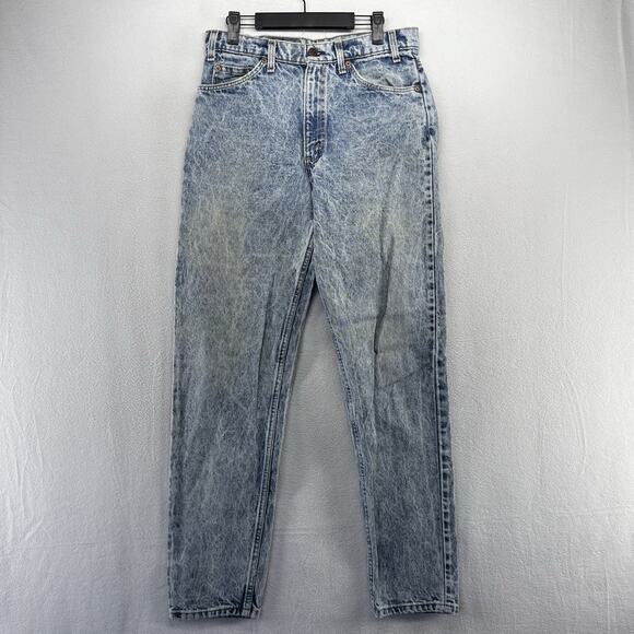 Levi's Other - Vintage Levis Jeans Fits 30x33 Blue Acid Wash Orange Tab 40550 550USA Made 80s